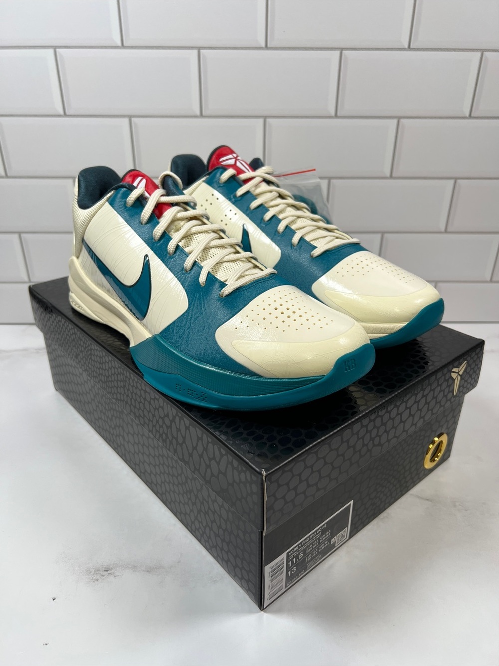 Caitlin Clark x Nike Kobe Kobes 5 Protro Coconut Milk Spruce